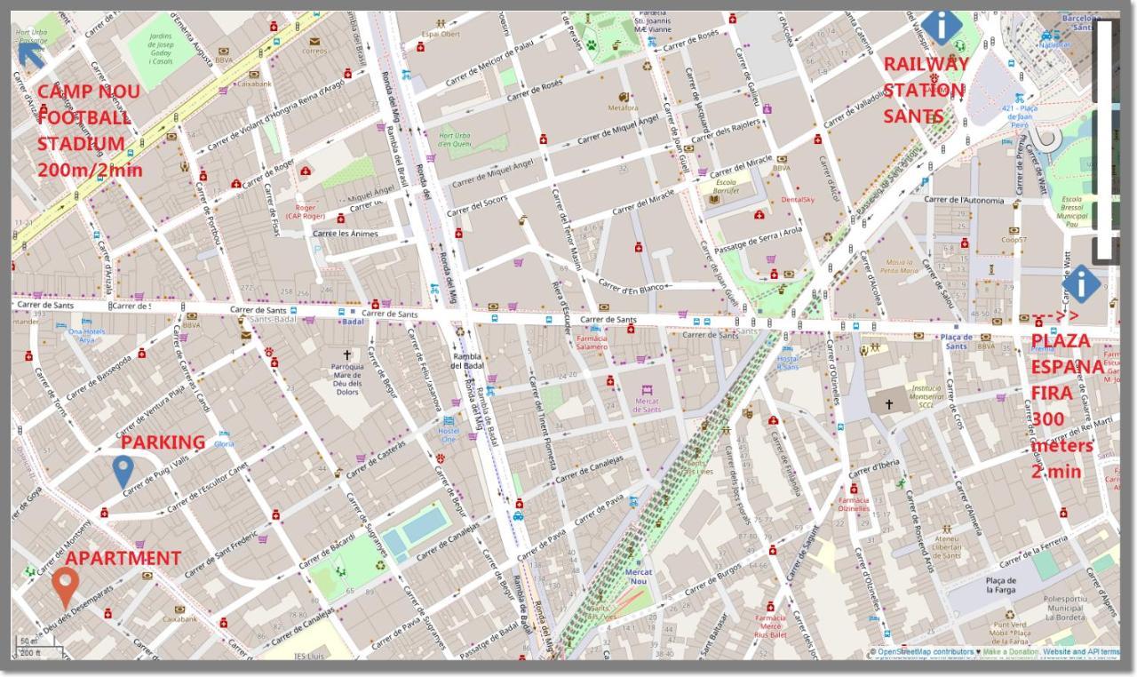 Apl Sants Lofts Bcn Fira Camp Nou Lejlighed Barcelona Eksteriør billede